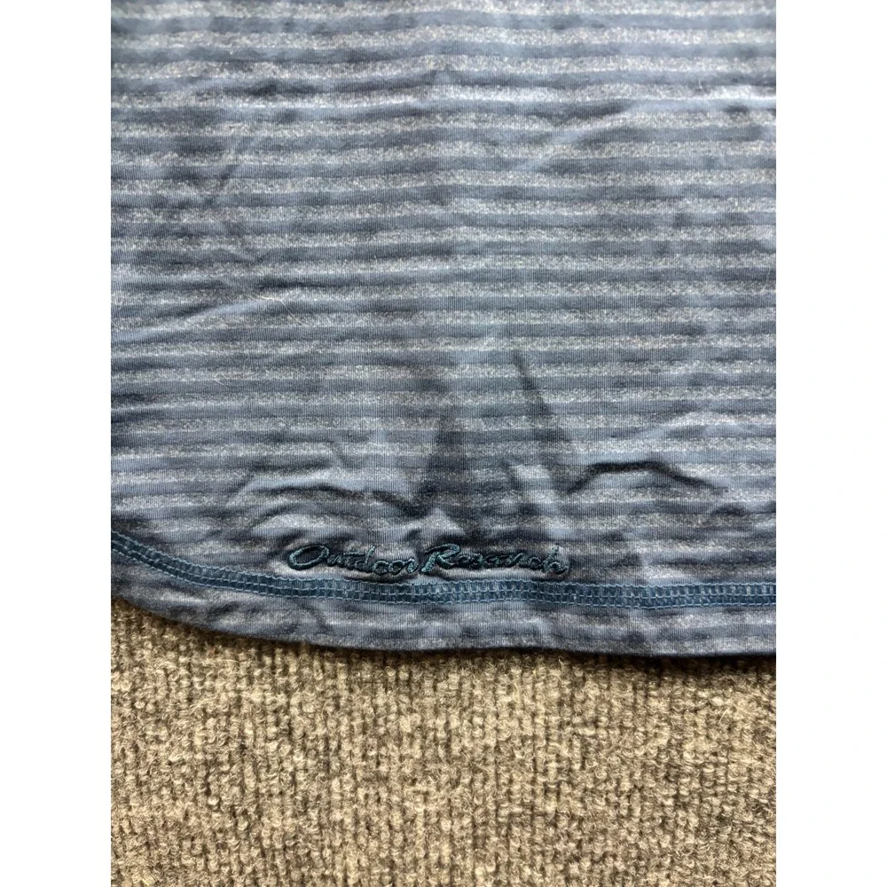 Outdoor Research Cami Tank Top Womens S Blue Striped Built-in Bra Activewear